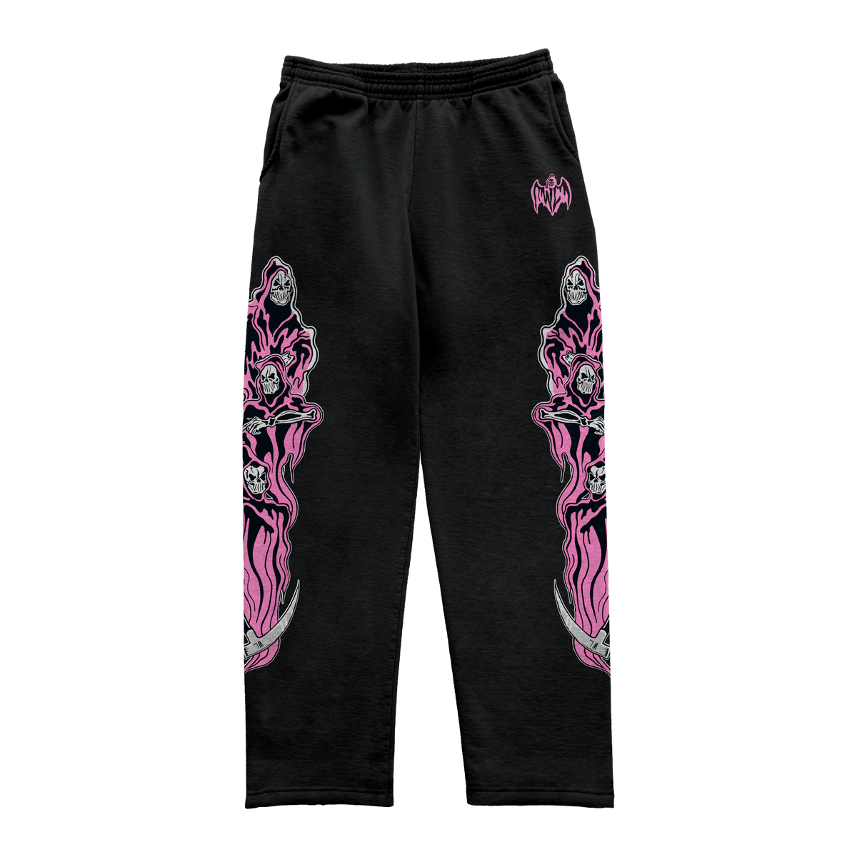 Three Reapers Sweatpants - Black/Pink