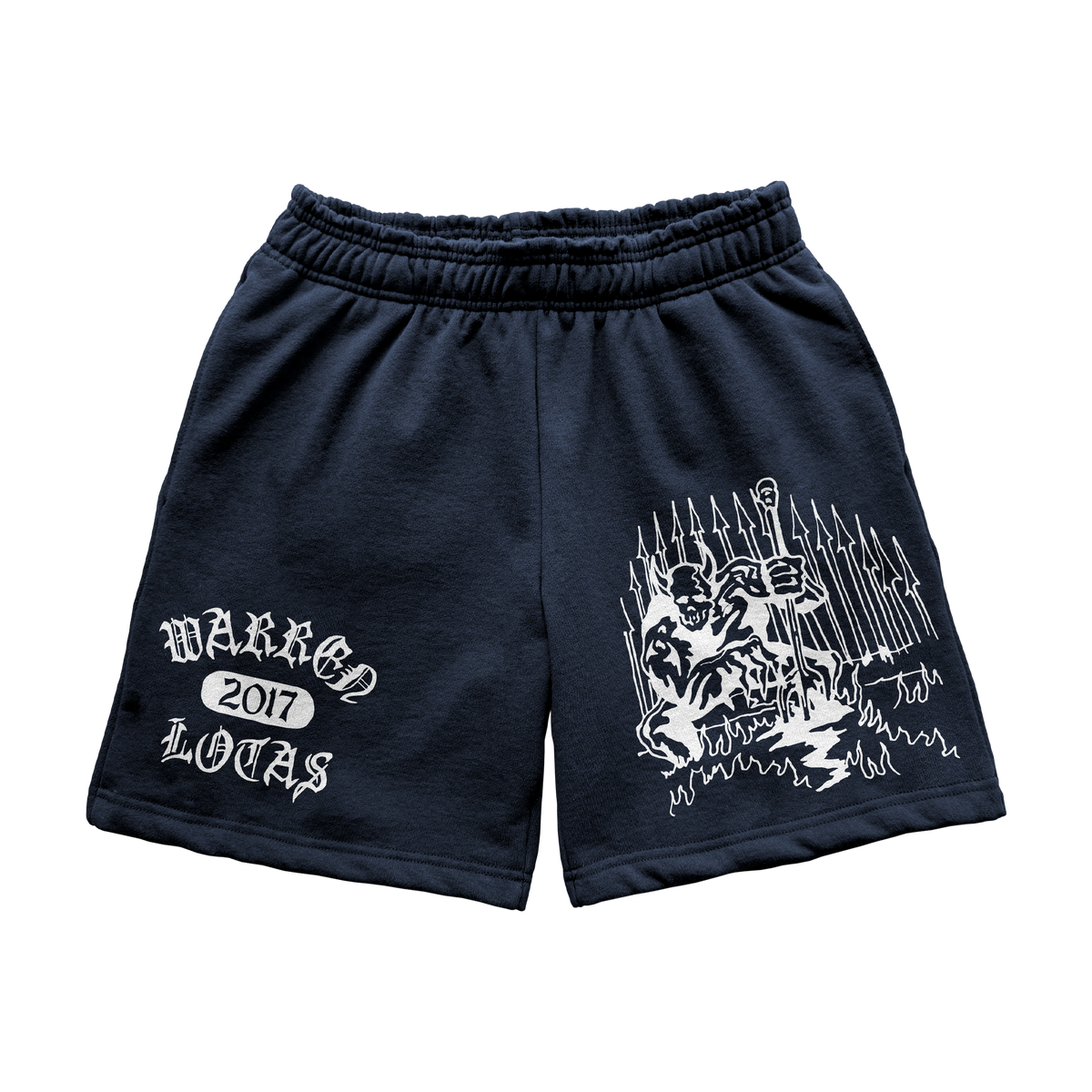 Demon Guard Sweatshorts - Navy