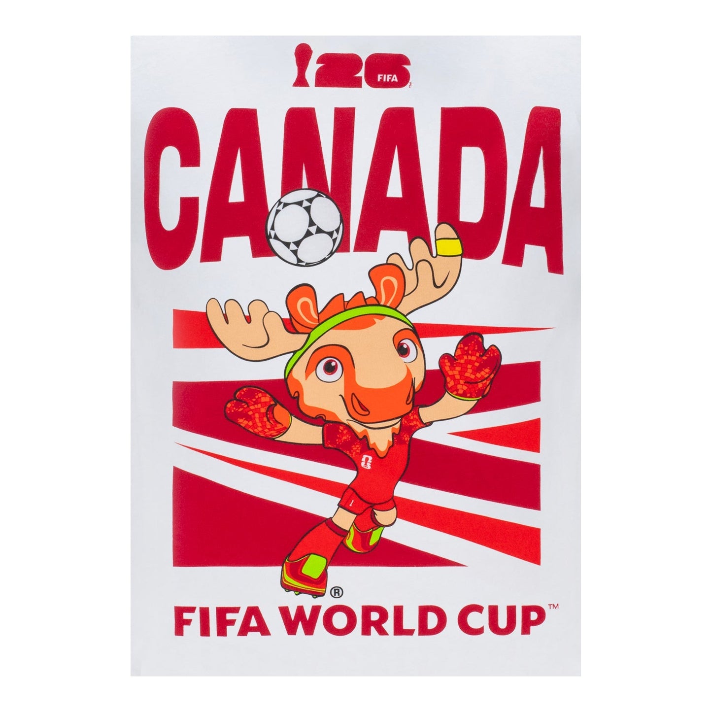 World Cup 2026 Canada Mascot White T-Shirt