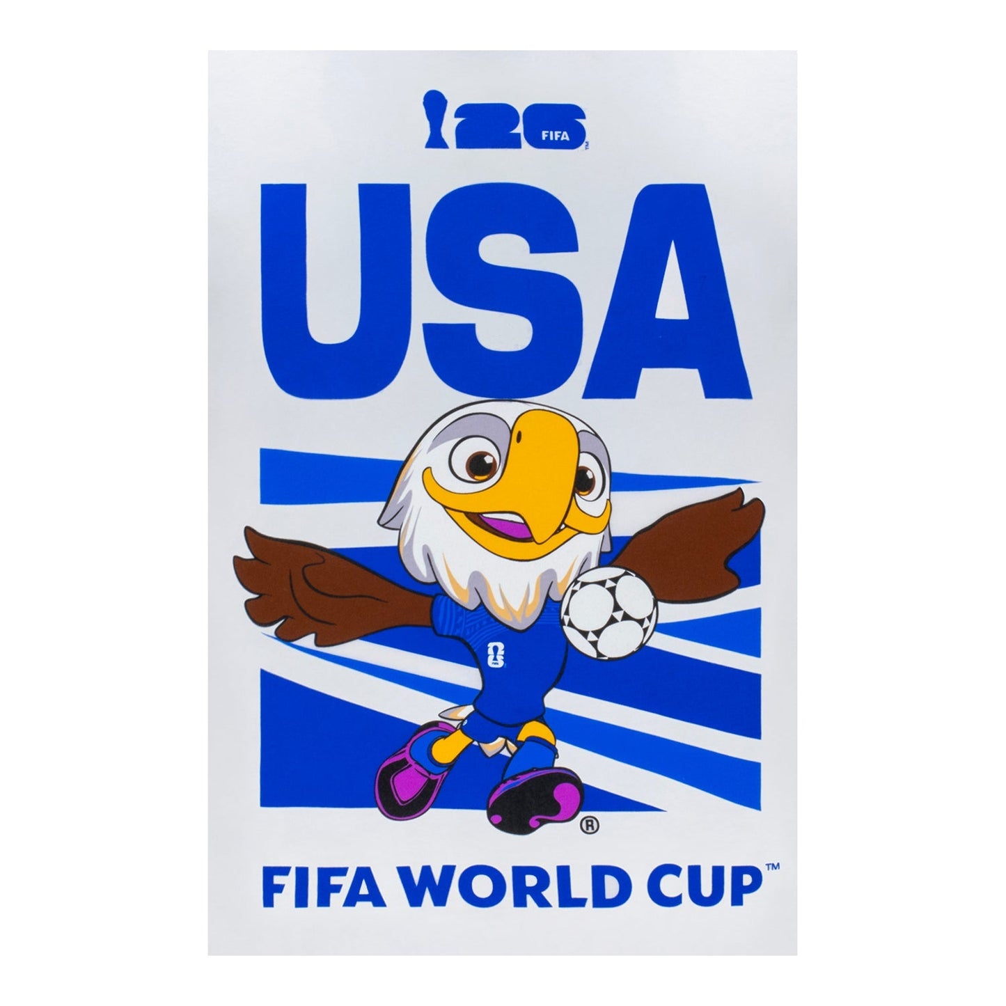 World Cup 2026 USA Mascot White T-Shirt
