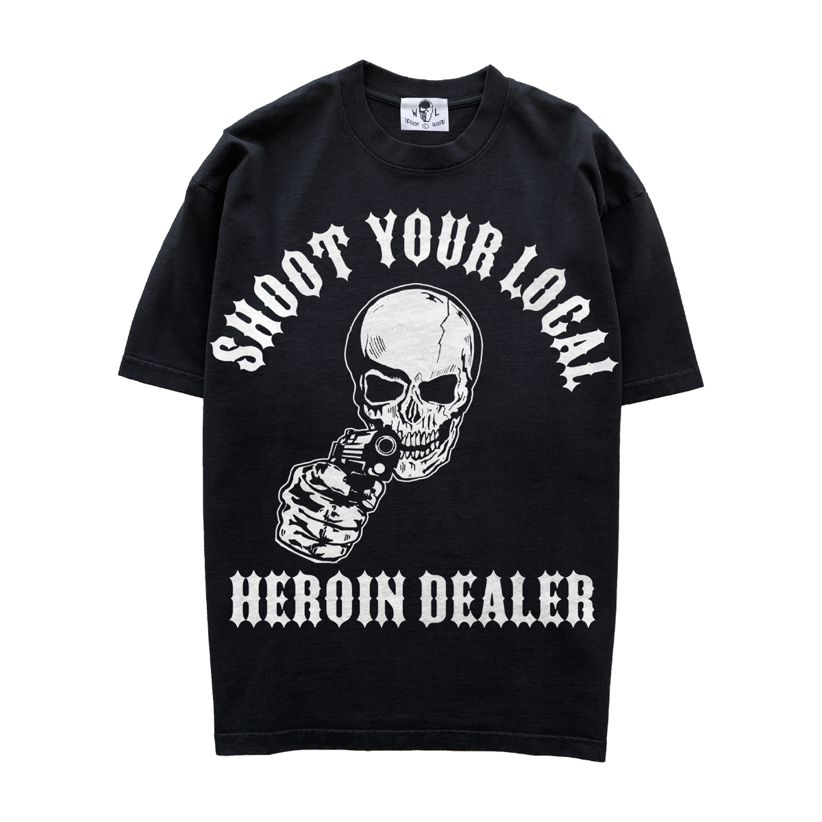 Reaper Slogan Graphic T-Shirt - Black