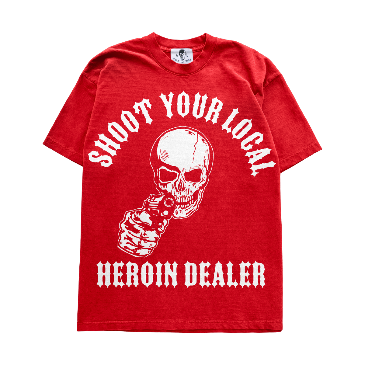 Reaper Slogan Graphic T-Shirt - Red