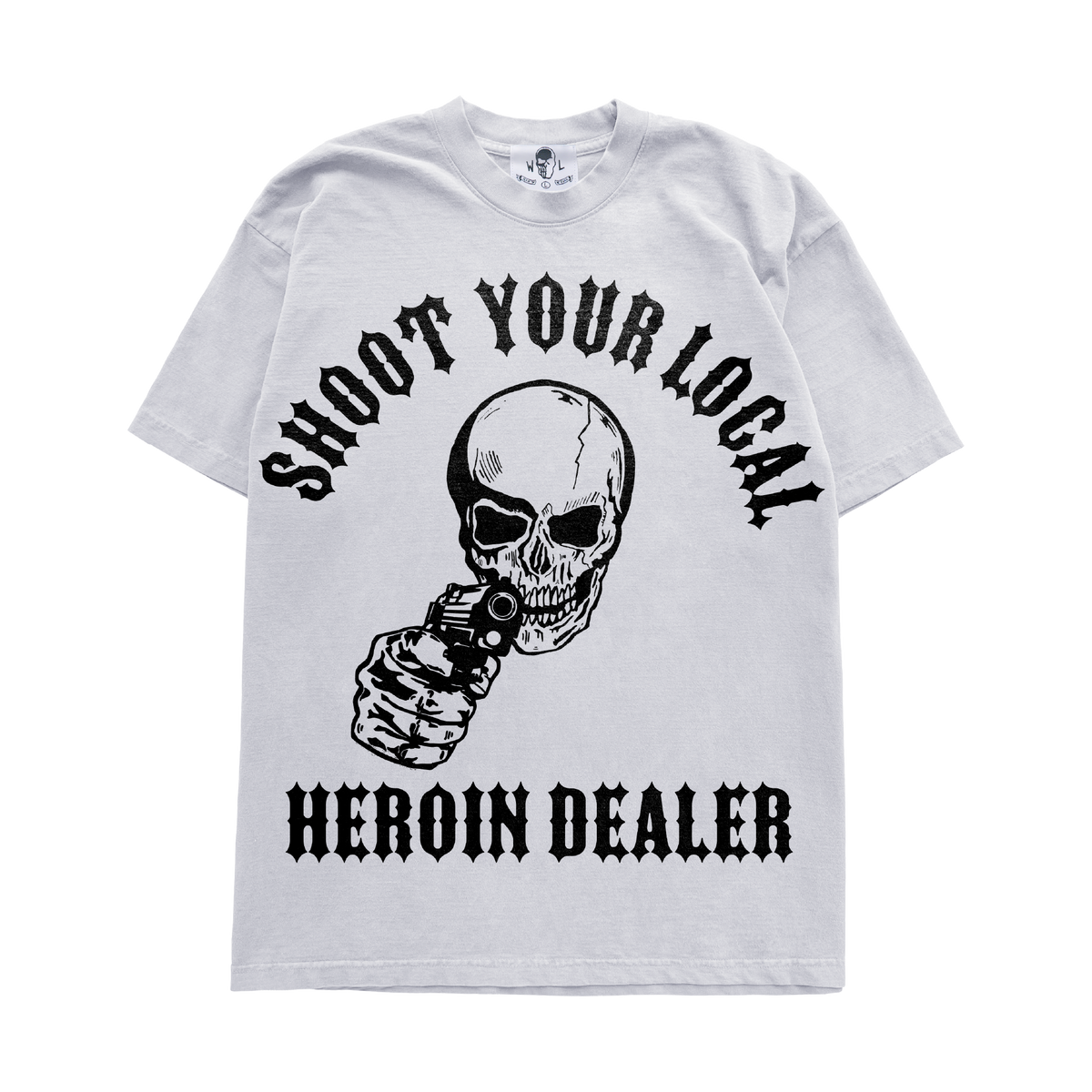 Reaper Slogan Graphic T-Shirt - White