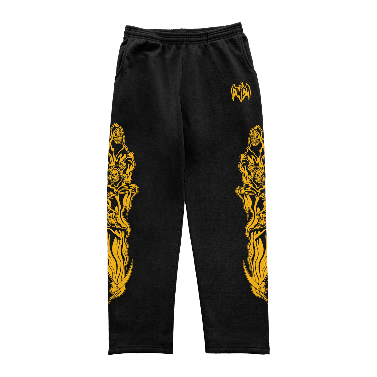 Three Reapers Sweatpants - Black/Yellow
