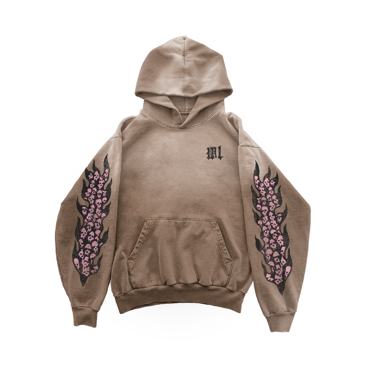 Catacombs Hoodie - Faded Trendy Brown