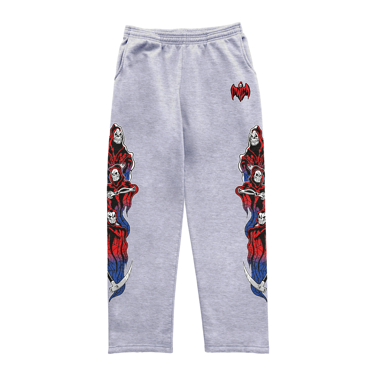 Web Three Reapers Sweatpants - Heather Grey