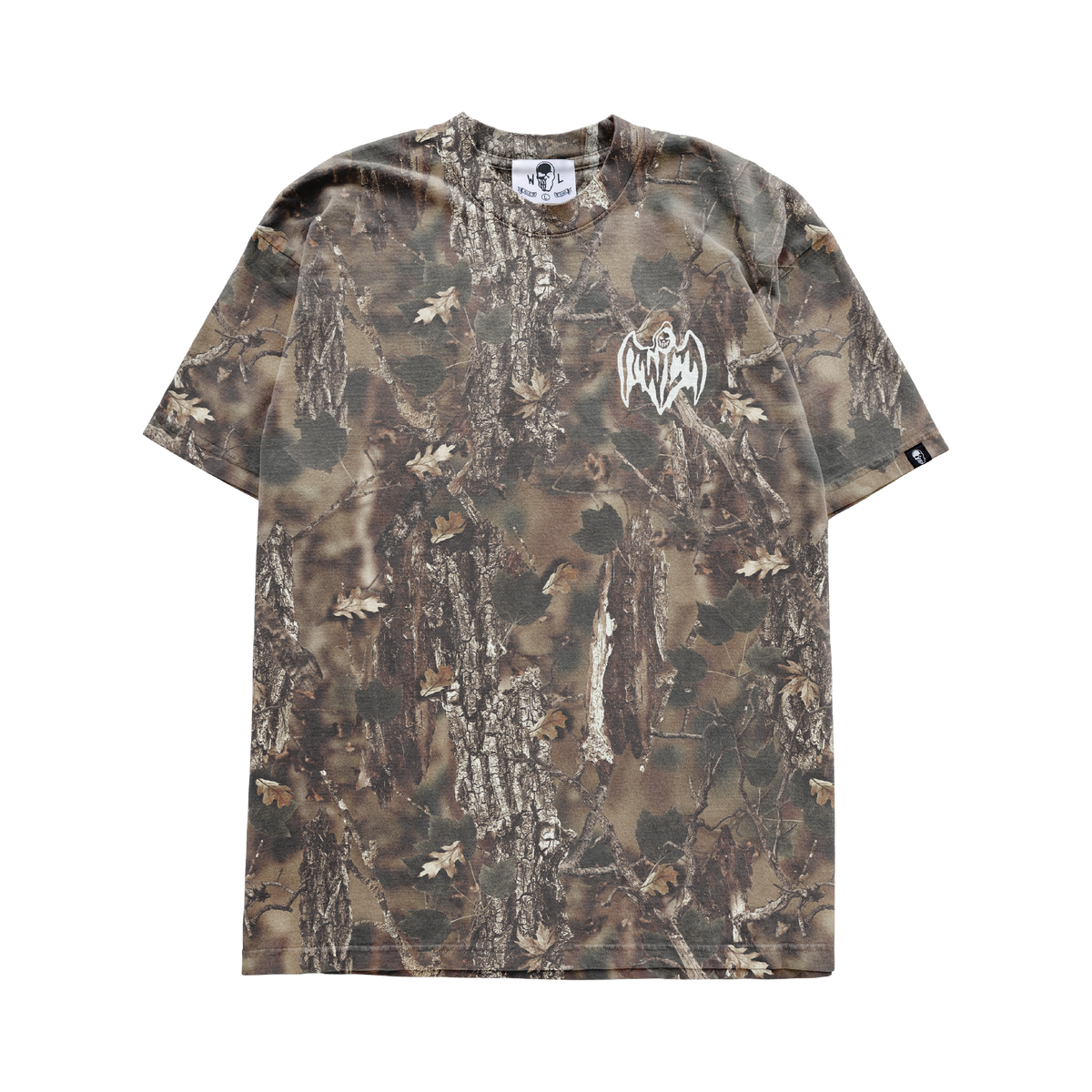 Bat Reaper T-Shirt - Faded Hunting Camo