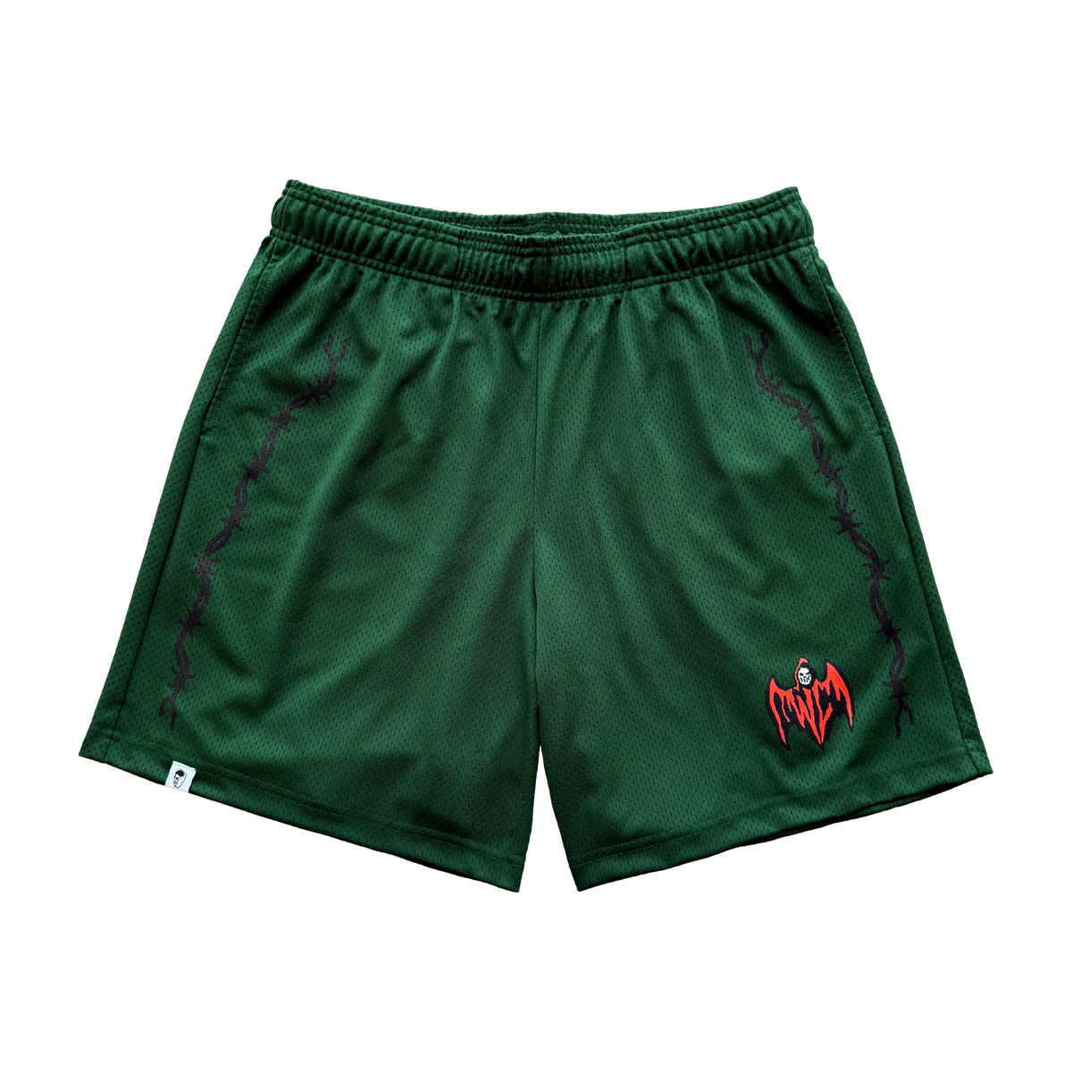 Bat Reaper Mesh Shorts - Green