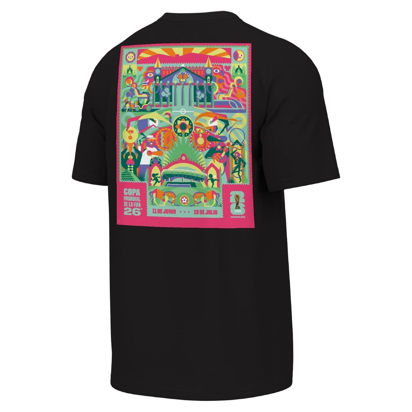 World Cup 2026 Guadalajara Poster Black T-Shirt