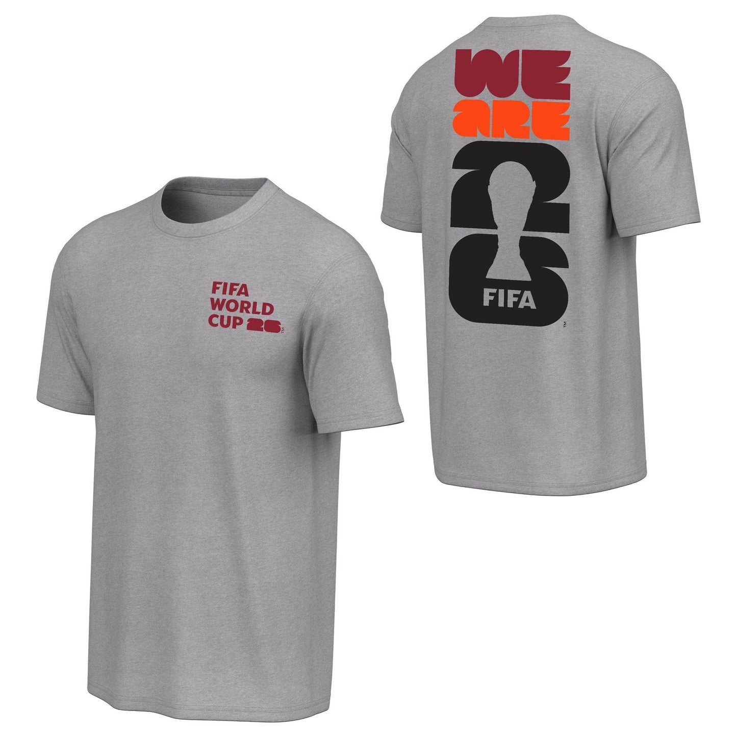 World Cup 2026 'We Are' 26 Bold Grey T-Shirt