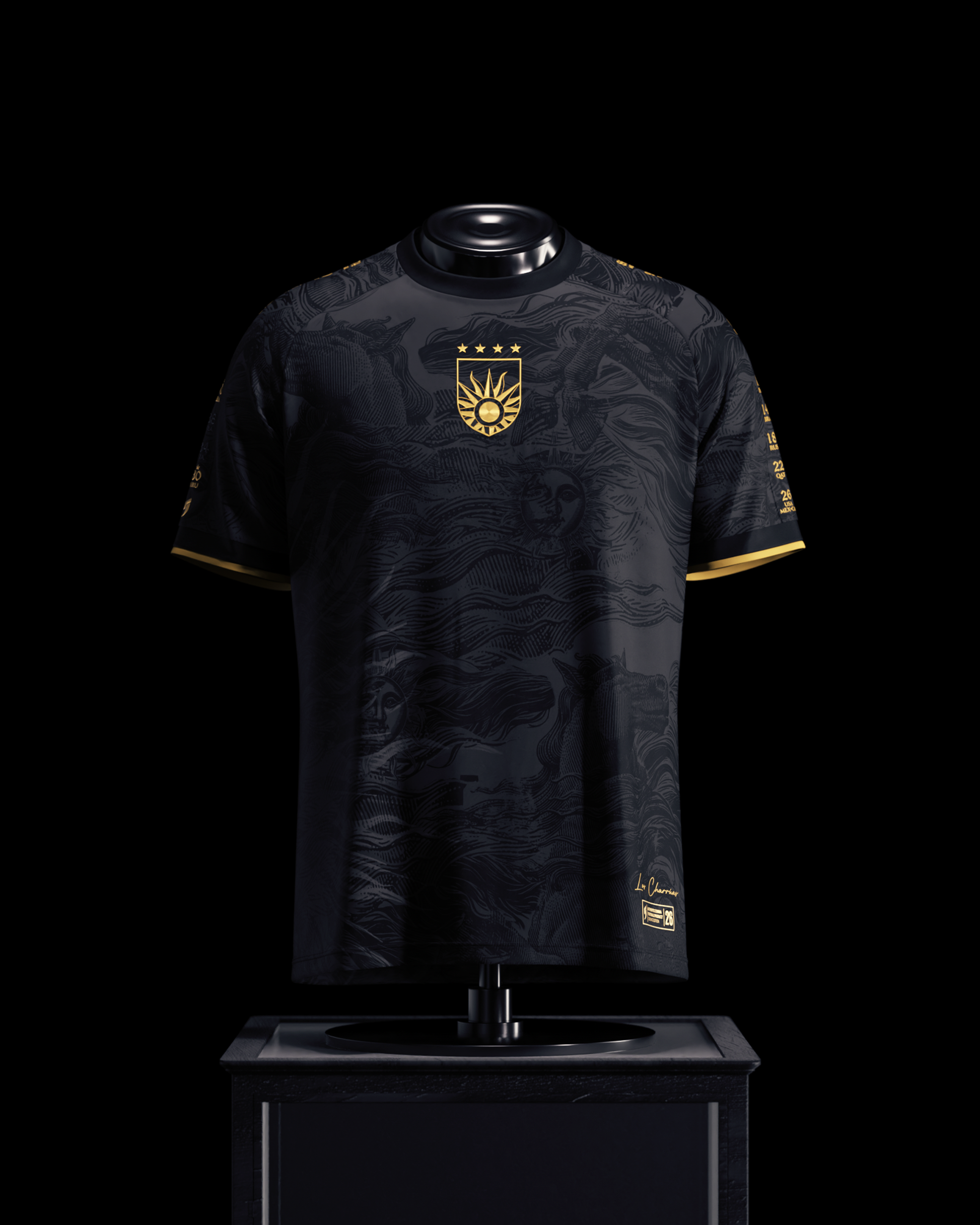 Uruguay Heritage Jersey (2026 World Cup Edition) - Black