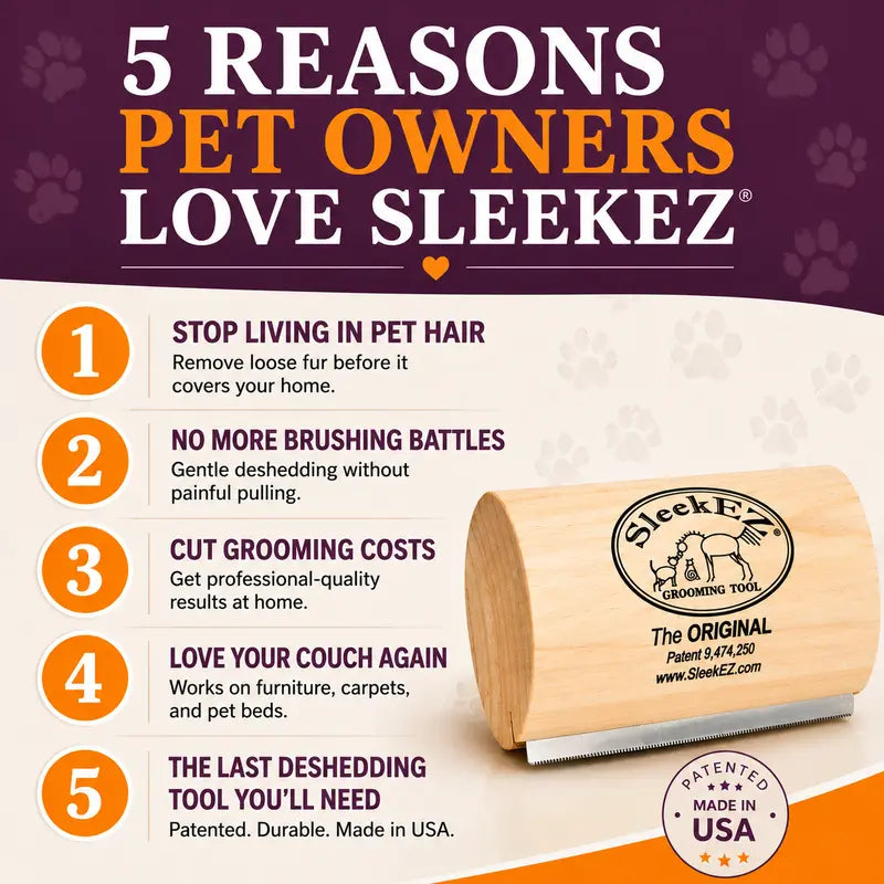 5-Inch Pet Deshedding Brush - 2 Pack