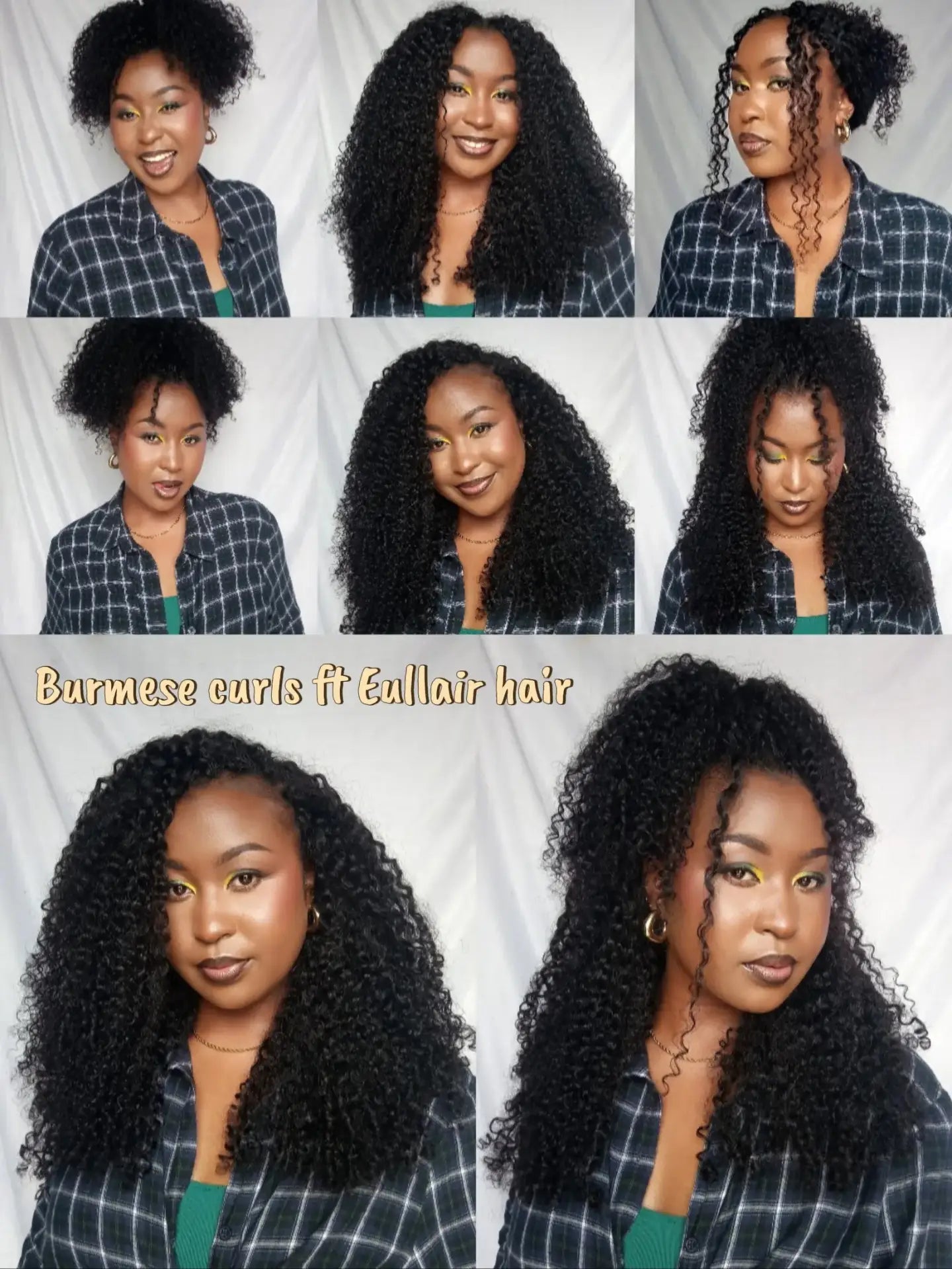Burmese Curly Human Hair Crochet Extensions