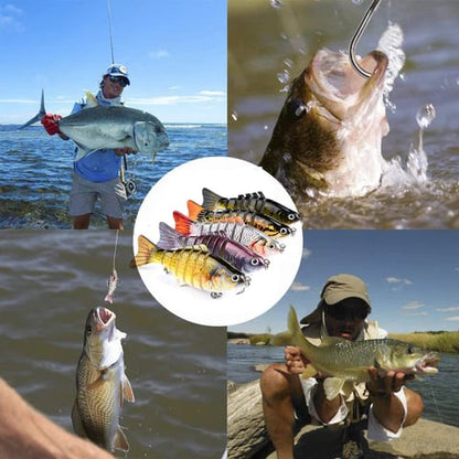 Bionic jointed swimming lure detail