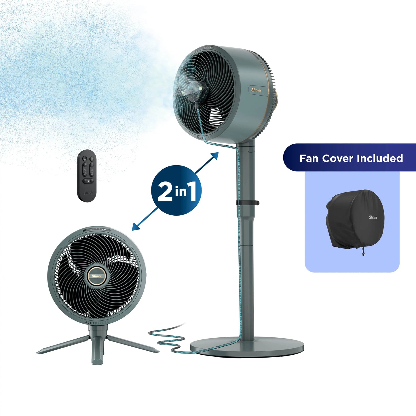 Premium Cordless Mist Cooling Fan