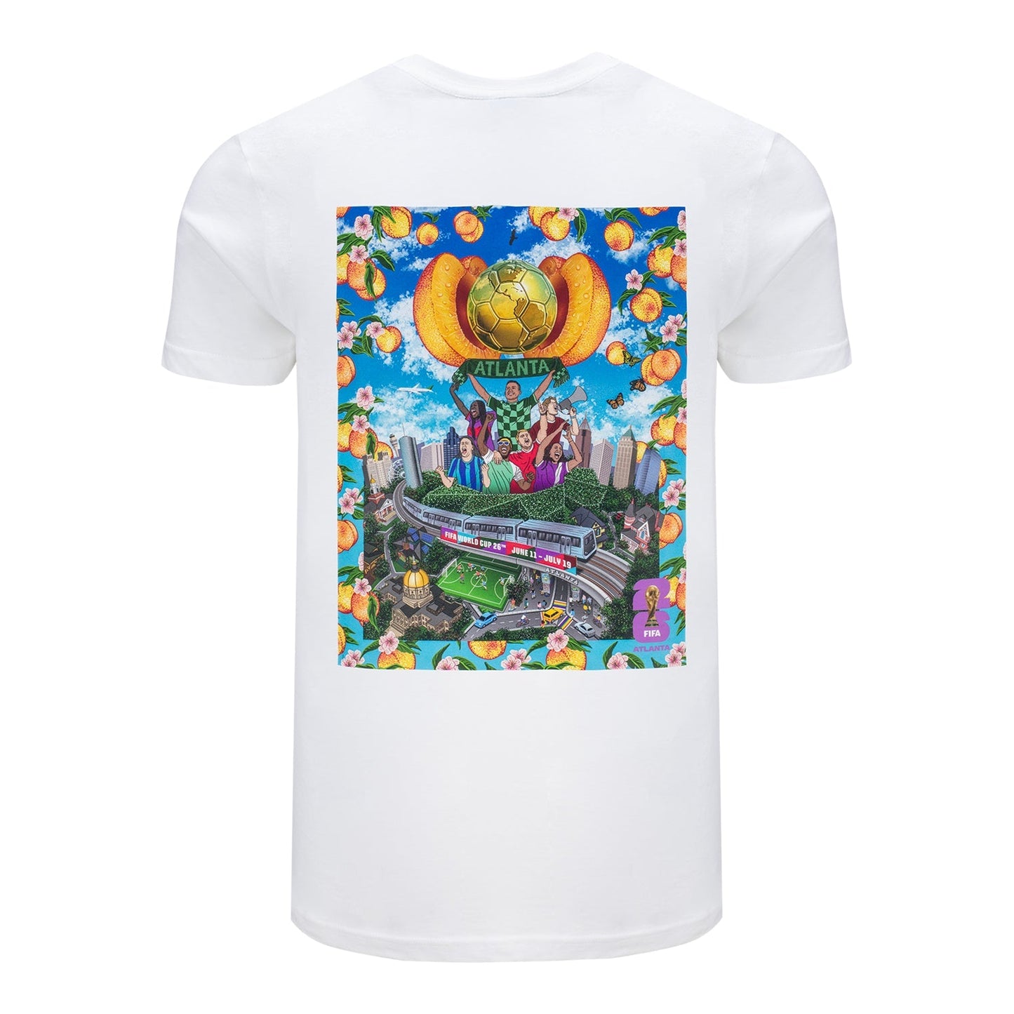 World Cup 2026 Atlanta Poster White T-Shirt