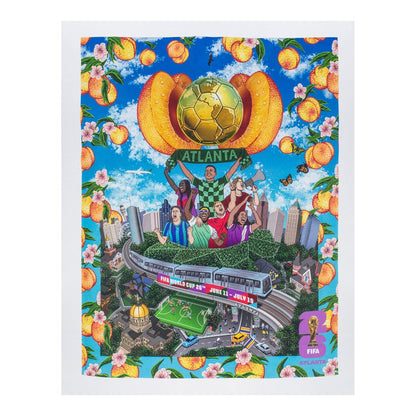 World Cup 2026 Atlanta Poster White T-Shirt