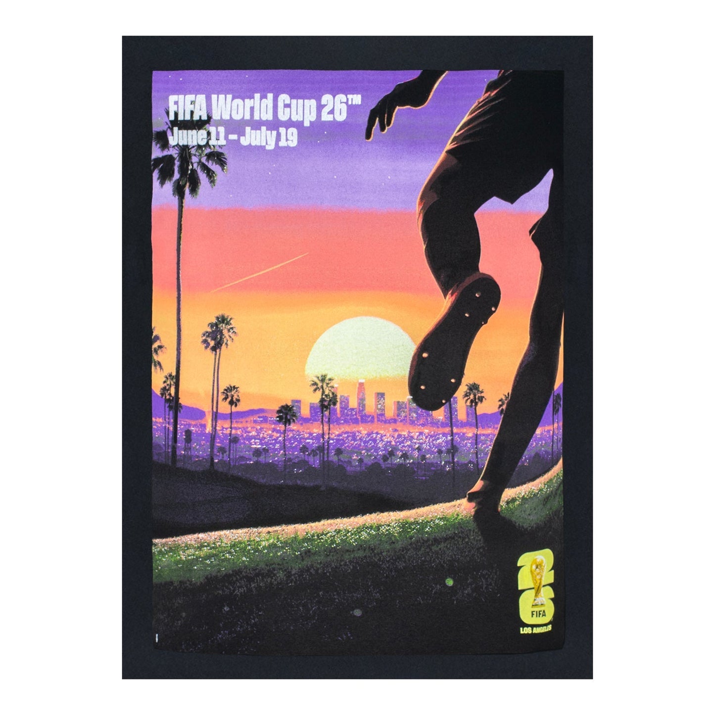 World Cup 2026 Los Angeles Poster Black T-Shirt