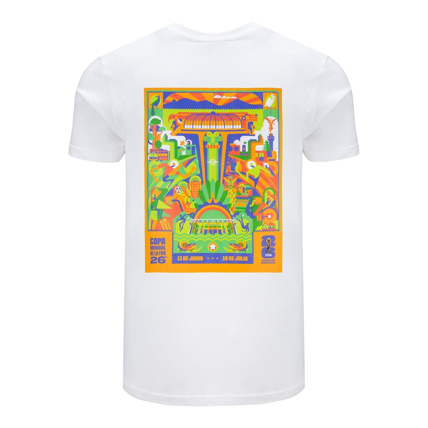 World Cup 2026 Mexico City Poster White T-Shirt