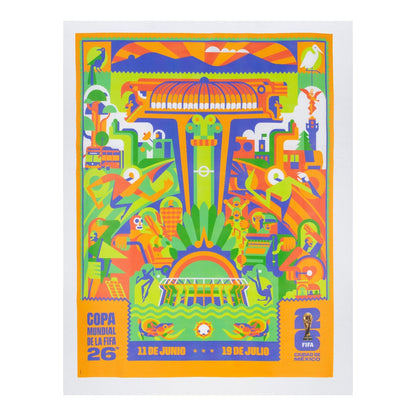 World Cup 2026 Mexico City Poster White T-Shirt