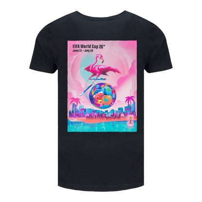 World Cup 2026 Miami Poster Black T-Shirt