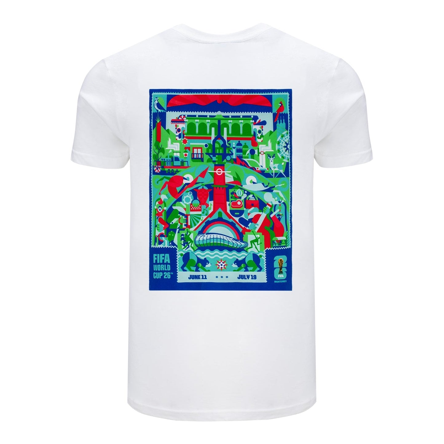 World Cup 2026 Monterrey Poster White T-Shirt [ENG]