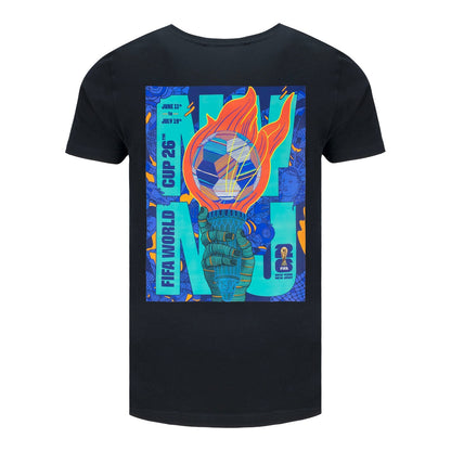 World Cup 2026 New York New Jersey Poster Black T-Shirt