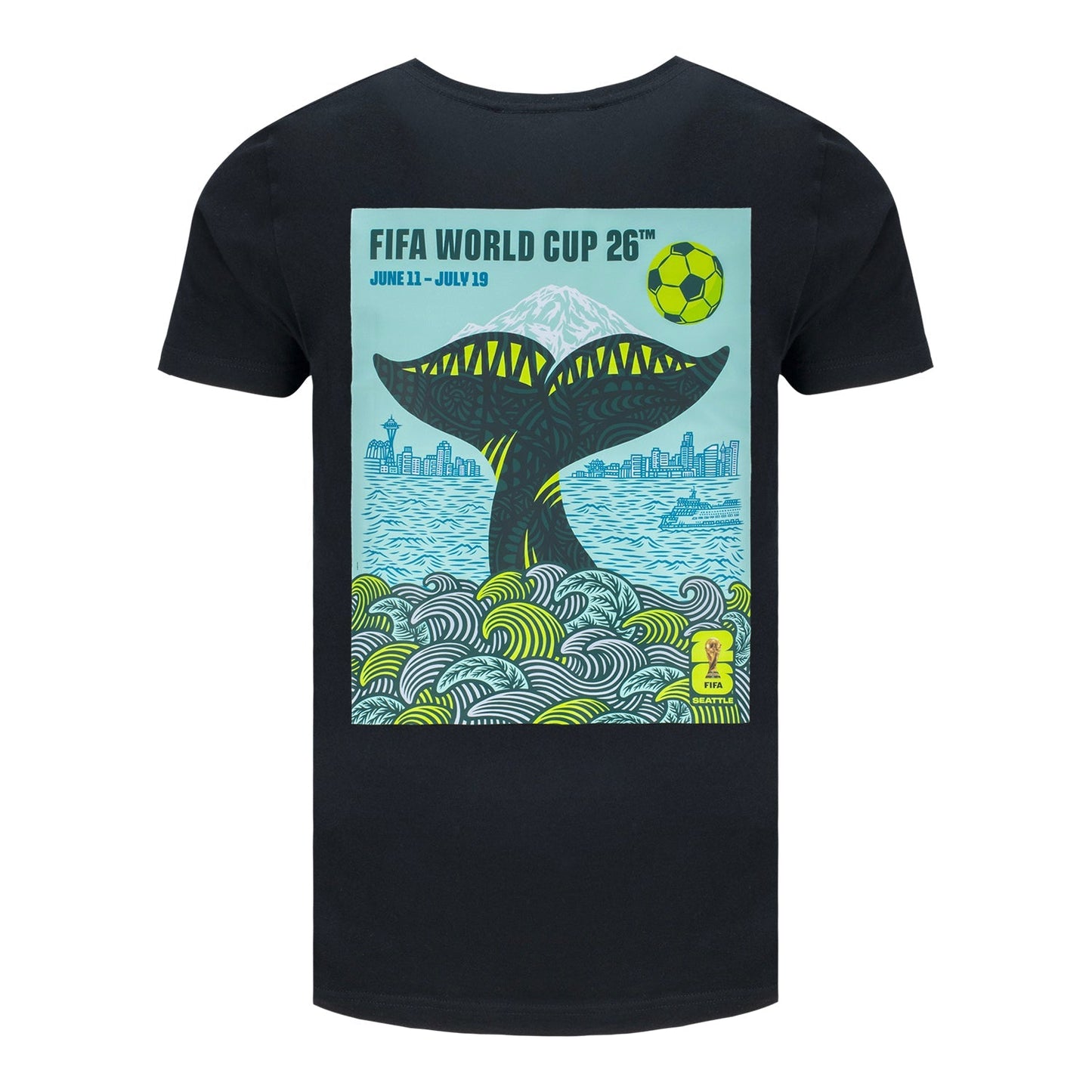 World Cup 2026 Seattle Poster Black T-Shirt