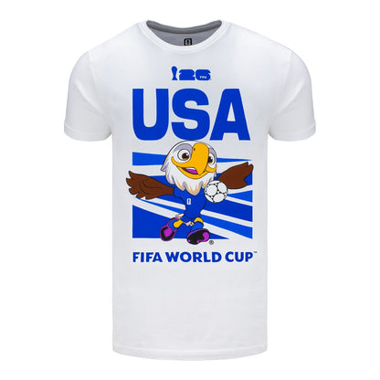 World Cup 2026 USA Mascot White T-Shirt
