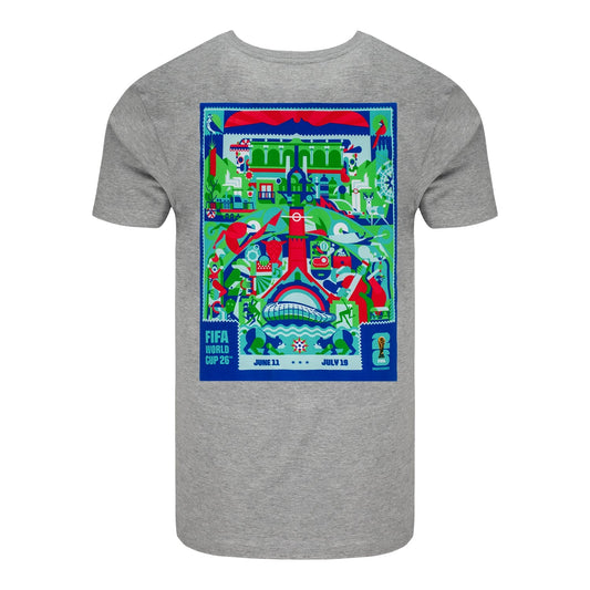 World Cup 2026 Monterrey Poster Grey T-Shirt [ESP]