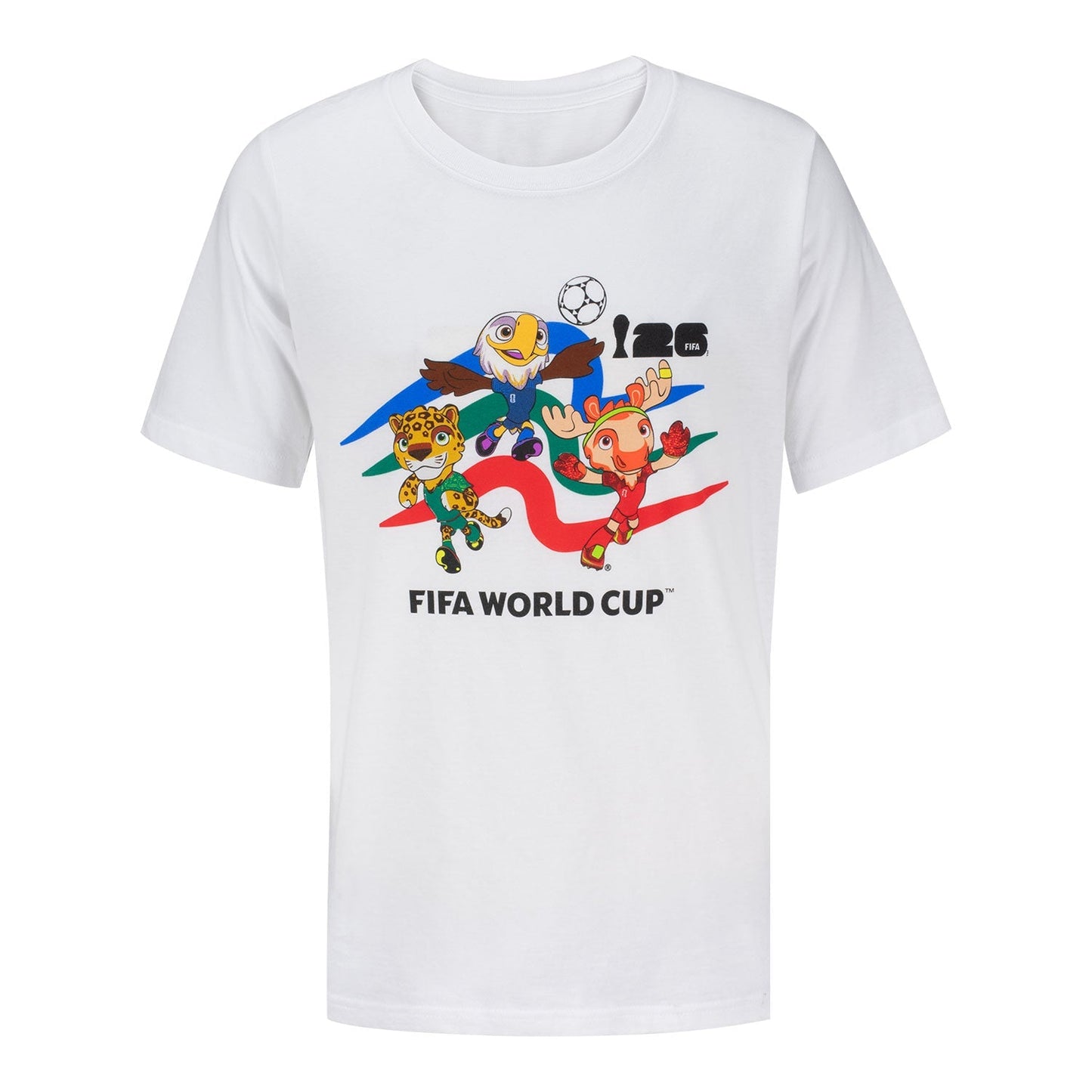 World Cup 2026 Mascot Crew White T-Shirt