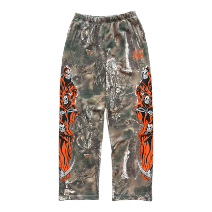 Three Reapers Fleece Sweatpants - Faded Hunting Camo