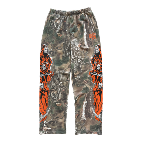 Three Reapers Fleece Sweatpants - Faded Hunting Camo