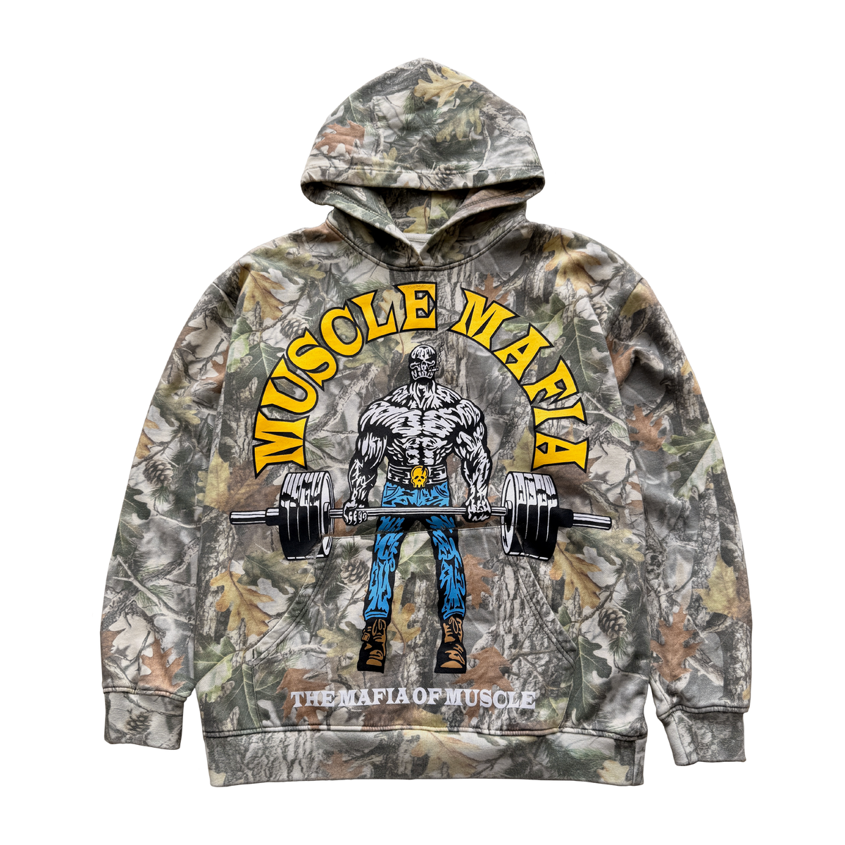 Mafia of Muscle Hoodie - Vintage Tree Camo
