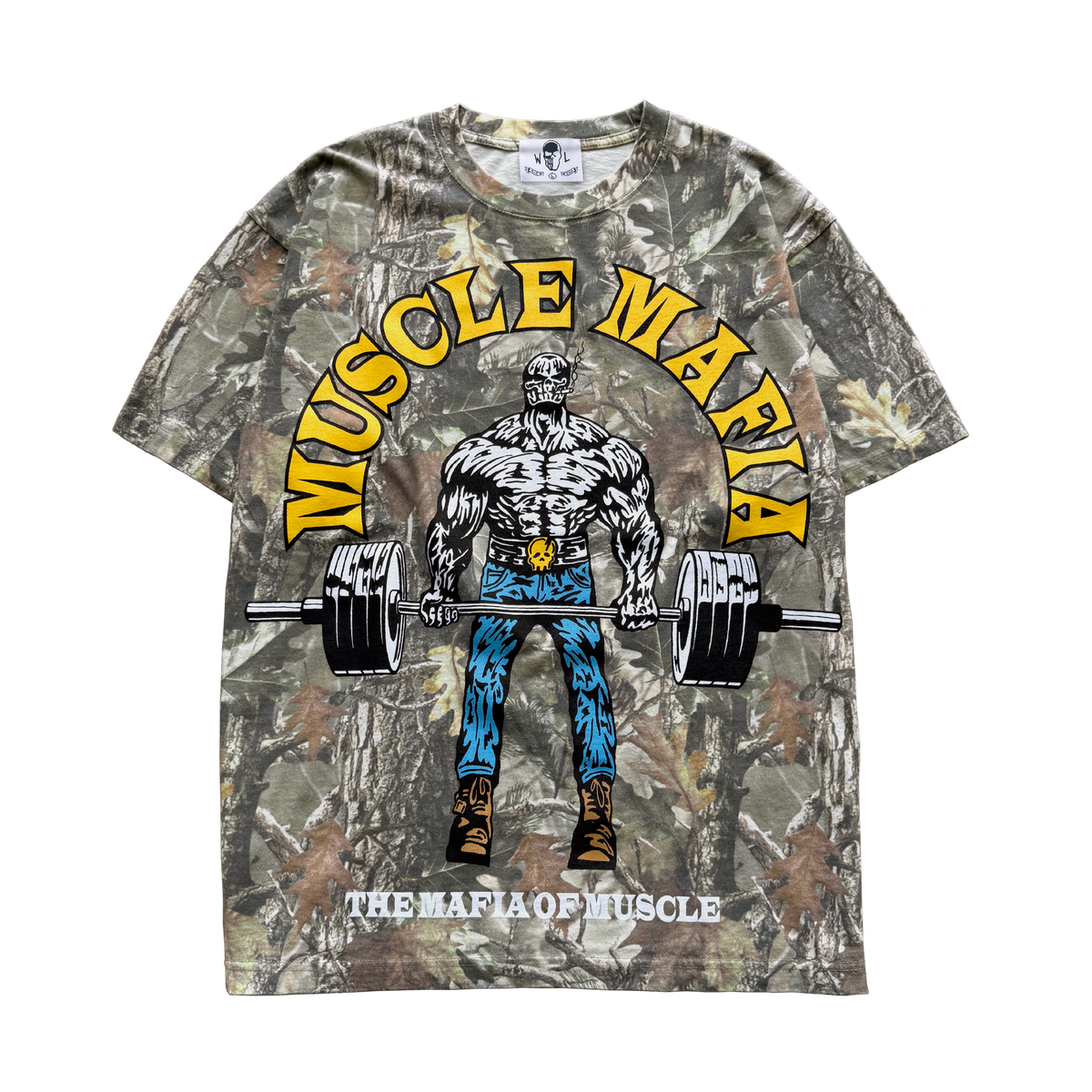 Mafia of Muscle T-Shirt - Vintage Tree Camo