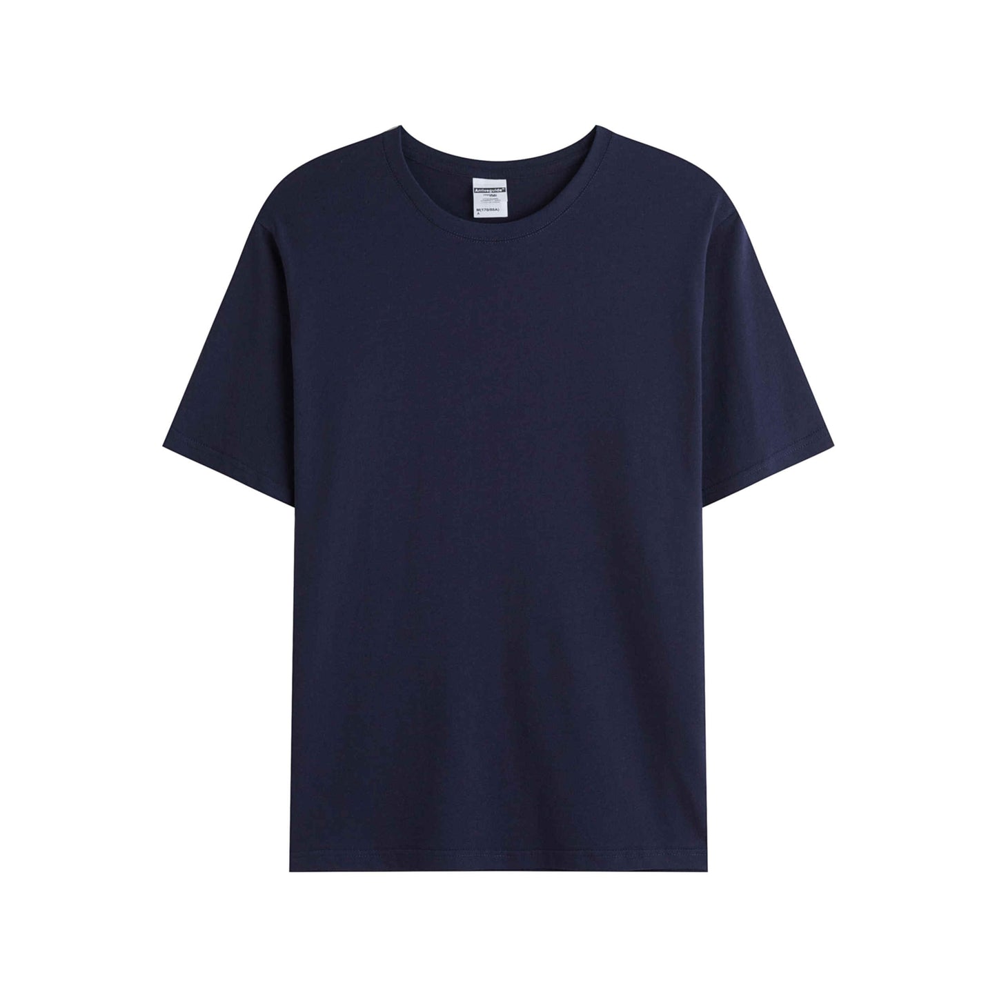 Navy solid color high-quality cotton T-shirt
