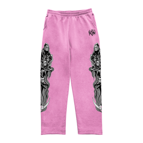 Three Reapers Sweatpants - Pink/Grey