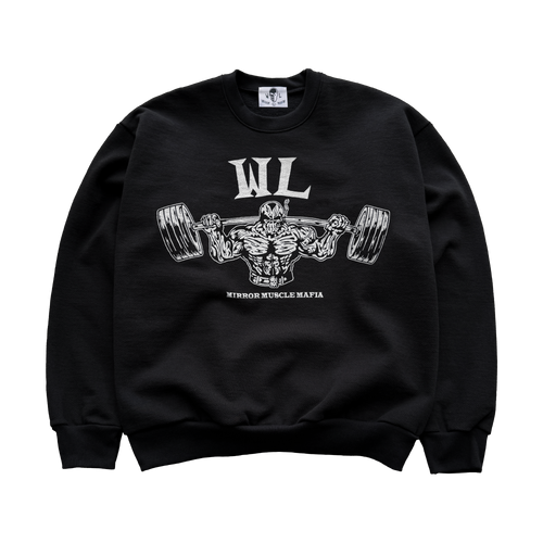 Squat Crewneck - Black/White