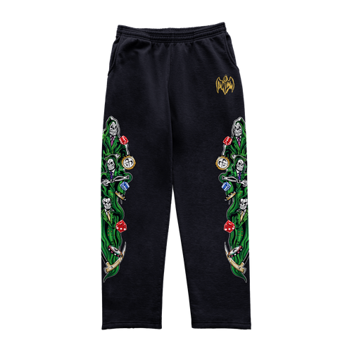 Three Reapers Dice and Chips Sweatpants - Black