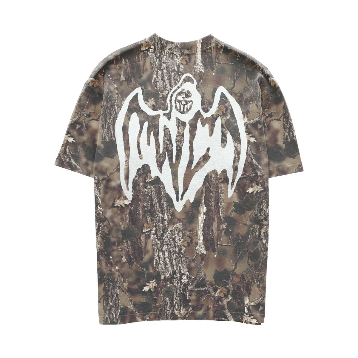 Bat Reaper T-Shirt - Faded Hunting Camo