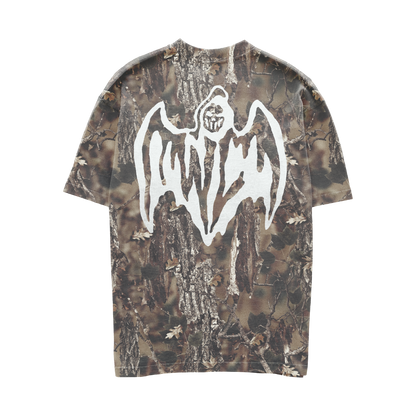 Bat Reaper T-Shirt - Faded Hunting Camo