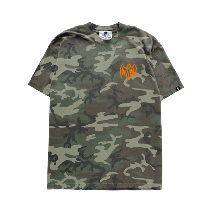Bat Reaper T-Shirt - Faded Woodland Camo