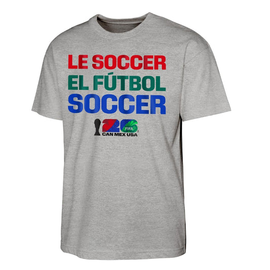 World Cup 2026 Language Grey T-Shirt