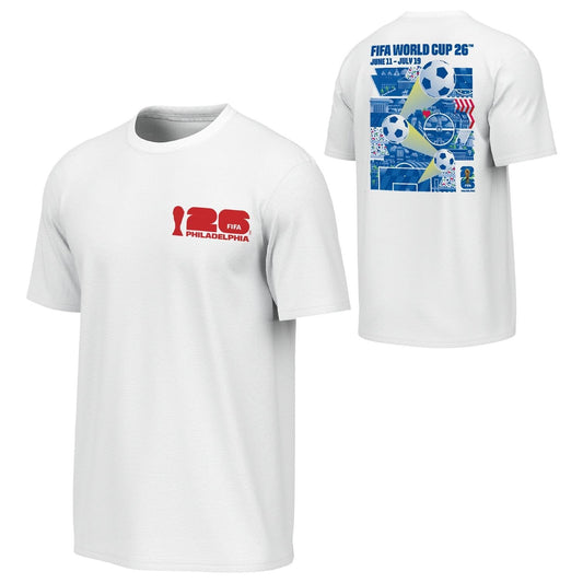 World Cup 2026 Philadelphia Poster White T-Shirt