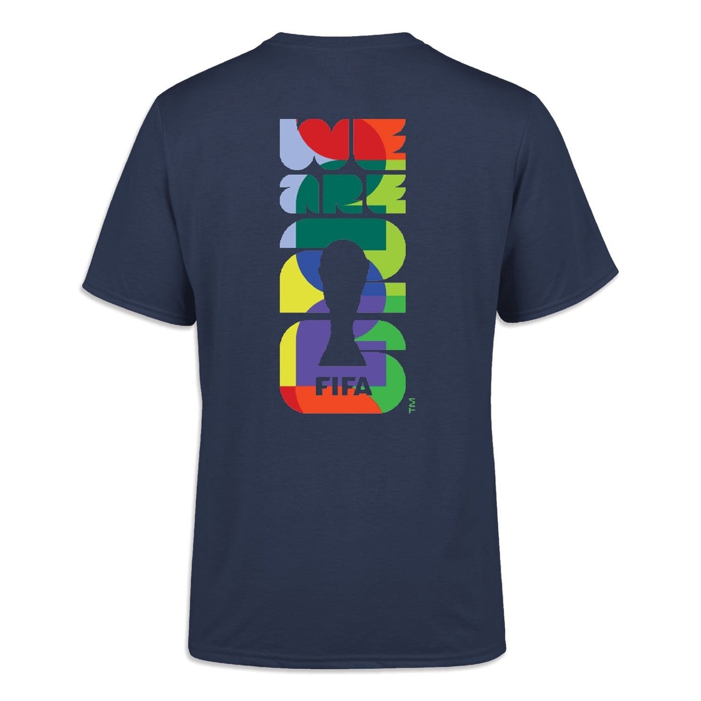 World Cup 2026 Vertical Abstract Navy T-Shirt