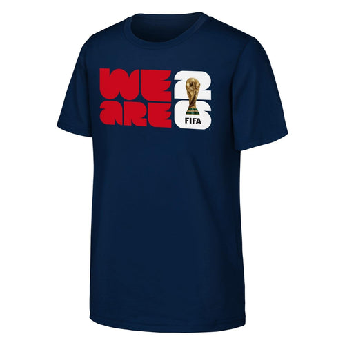 World Cup 2026 'We Are' 2026 Emblem Navy T-Shirt