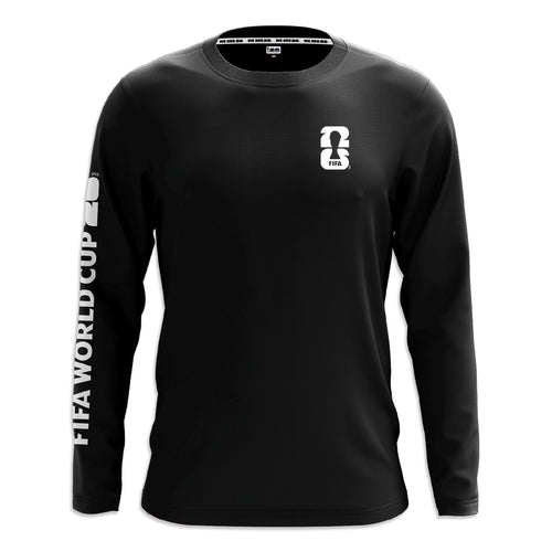 World Cup 2026 Tiles Long Sleeve Black T-Shirt