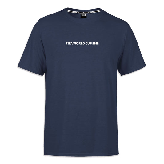 World Cup 2026 Vertical Abstract Navy T-Shirt