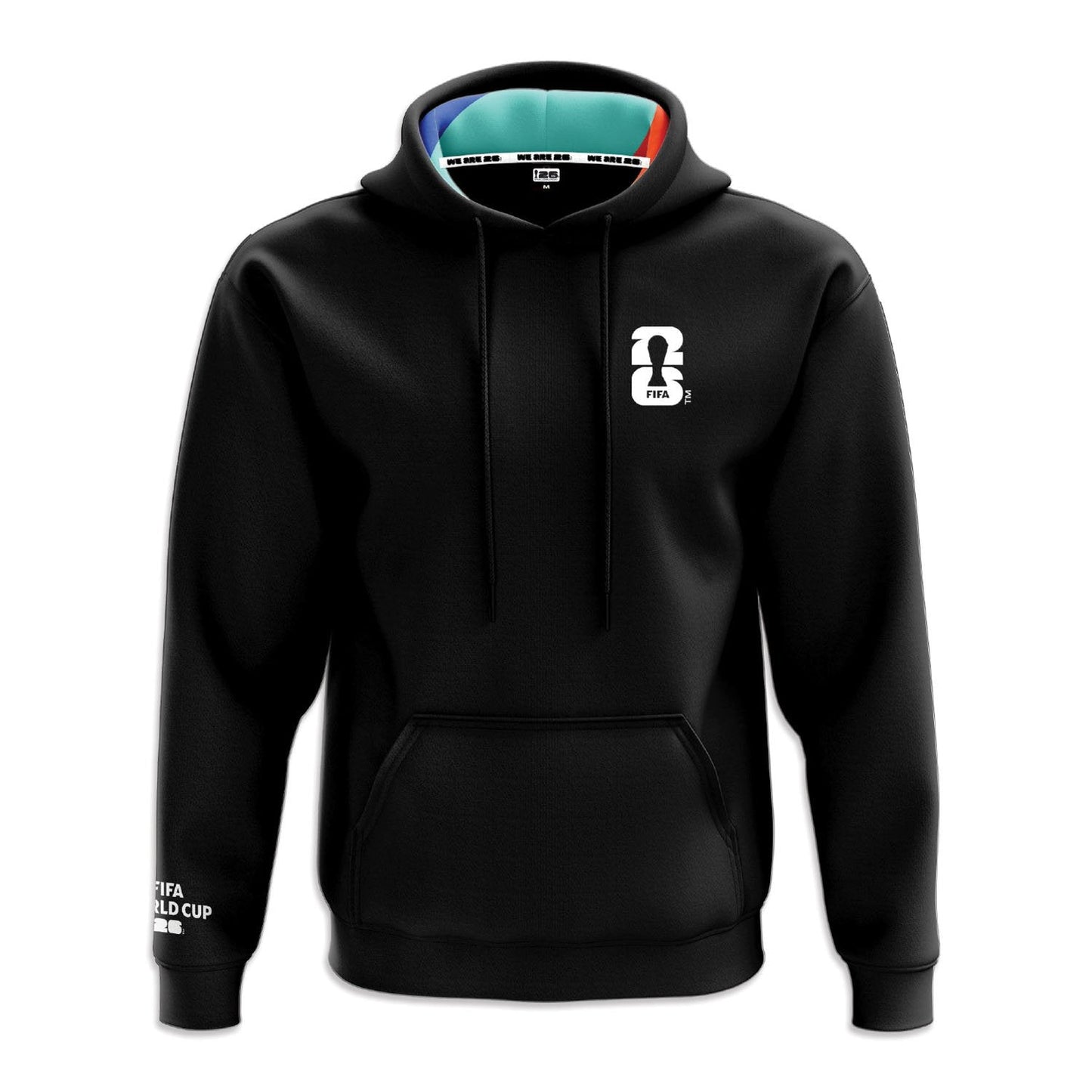 World Cup 2026 Pattern Black Hoodie