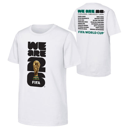 World Cup 2026 'We Are' Emblem and Cities T-Shirt